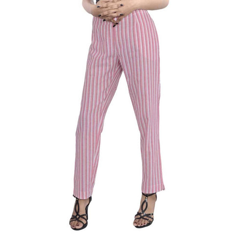 Women Cotton Striped Pant